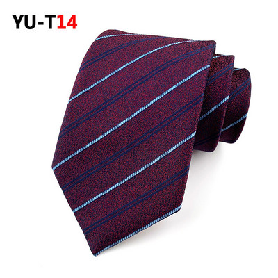 Nova muška kravata Klasična mrežasta pruga 8 cm Jacquard Kravata Corbatas Haljina Modni dodaci Dnevna odjeća Kravata Poklon za svatove