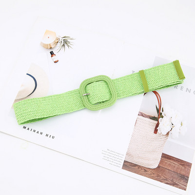 Novi korejski stil Pamučno platno Šareni PP travnati tkani pojasevi Ženske okrugle četvrtaste haljine s kopčama Duge košulje Ukrasni široki pojas