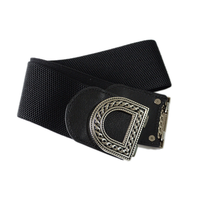 Novi unikatni retro izrezbareni remen Ženski modni rastezljivi metalni široki pojasevi Ženski jeans haljina pojas 2023.