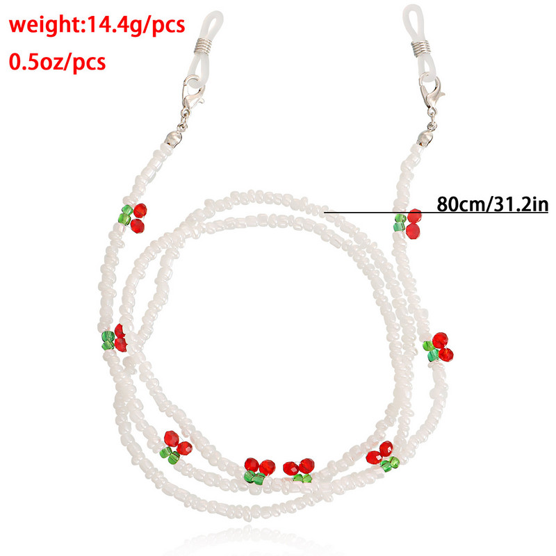 Raznobojne trake za naočale s perlama u obliku sjemenki, trake za žene, držač maske, lančići za naočale, vezica protiv gubitka Modni nakit za 2022. Jednostavan, nov