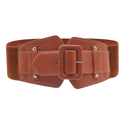 Luksuzni ženski široki remen, elastična vintage kopča, široka modna divlja kopča, ženski remen oko struka, brtveni remen