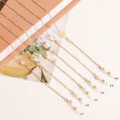 Vezice za naočale od imitacije bisera sa vještačkim dijamantima za žene Držač maske Lanci za naočale Uzice protiv gubitka Modni nakit 2022.