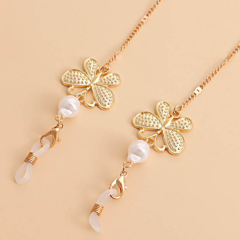 Imitacija bisera, perle, legura, leptir, naočale, lanac, maska, držač užeta, lančići, uzice, ležerni lanac za naočale, modni nakit za 2022.