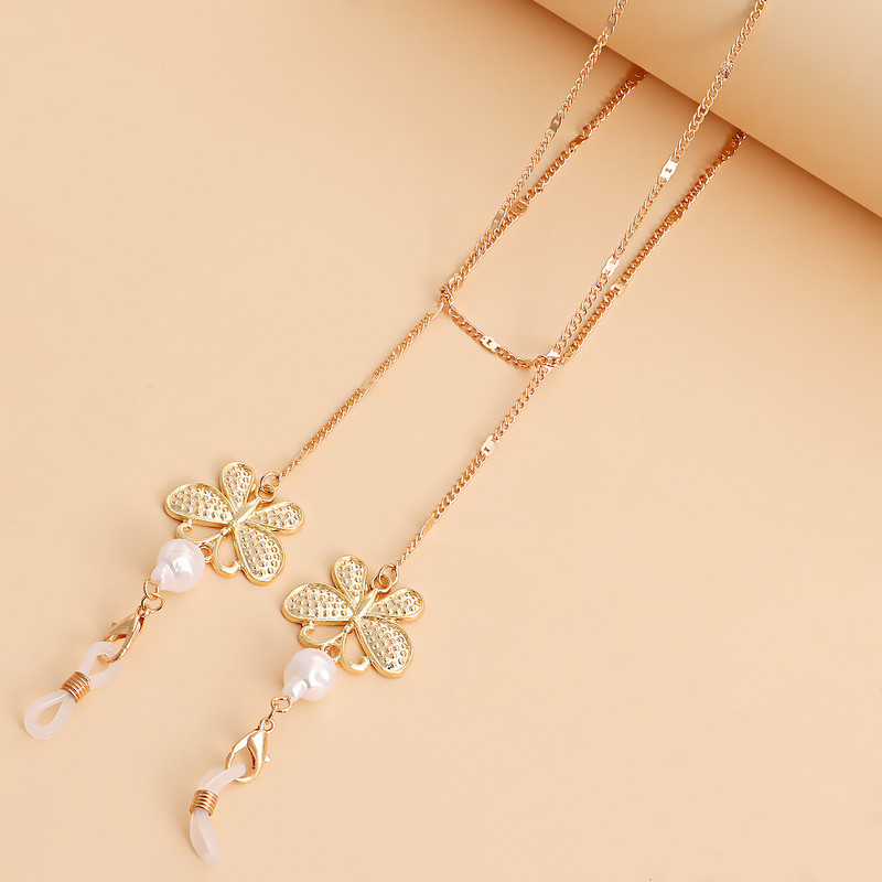 Imitacija bisera, perle, legura, leptir, naočale, lanac, maska, držač užeta, lančići, uzice, ležerni lanac za naočale, modni nakit za 2022.