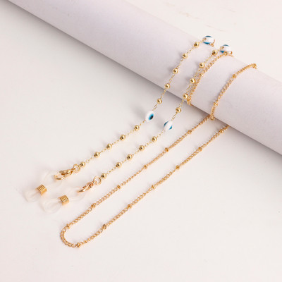 Gonosz Szemutánzat Gyöngyök Kantár Szemüvegek Láncok Napszemüvegek Zsinórok Alkalmi szemüvegszíj Kötél Maszkok Nyaklánc 2022 Divat Ékszerek