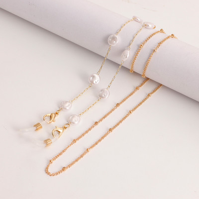 Gonosz Szemutánzat Gyöngyök Kantár Szemüvegek Láncok Napszemüvegek Zsinórok Alkalmi szemüvegszíj Kötél Maszkok Nyaklánc 2022 Divat Ékszerek