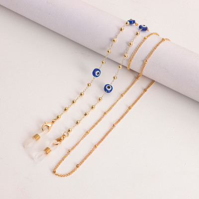 Gonosz Szemutánzat Gyöngyök Kantár Szemüvegek Láncok Napszemüvegek Zsinórok Alkalmi szemüvegszíj Kötél Maszkok Nyaklánc 2022 Divat Ékszerek