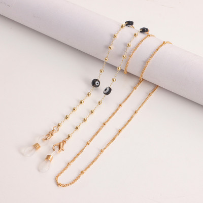 Gonosz Szemutánzat Gyöngyök Kantár Szemüvegek Láncok Napszemüvegek Zsinórok Alkalmi szemüvegszíj Kötél Maszkok Nyaklánc 2022 Divat Ékszerek