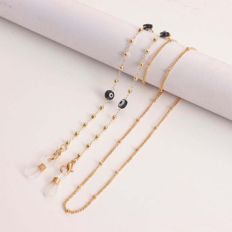 Gonosz Szemutánzat Gyöngyök Kantár Szemüvegek Láncok Napszemüvegek Zsinórok Alkalmi szemüvegszíj Kötél Maszkok Nyaklánc 2022 Divat Ékszerek