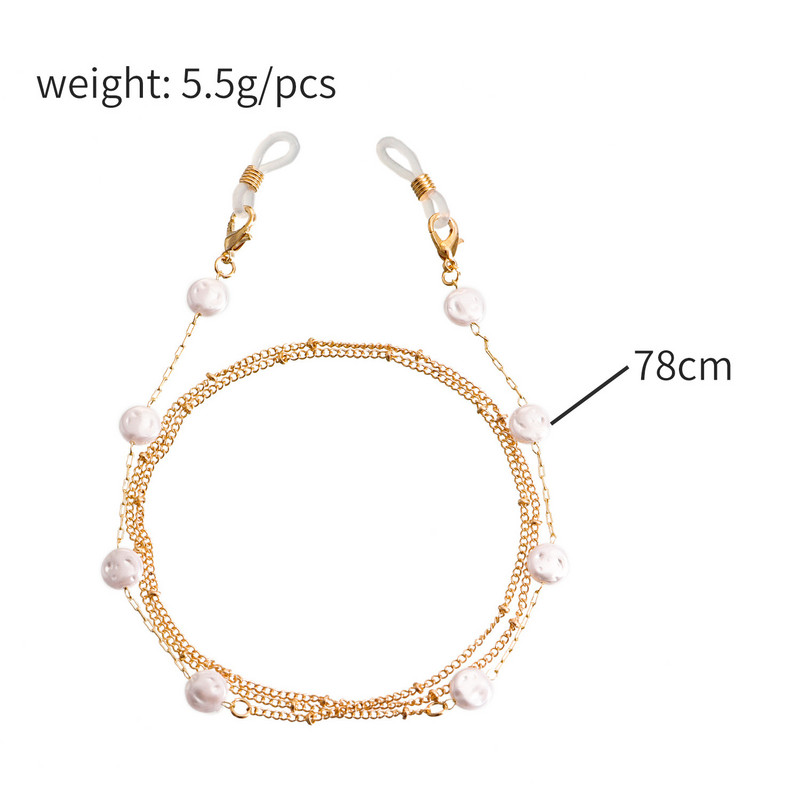 Gonosz Szemutánzat Gyöngyök Kantár Szemüvegek Láncok Napszemüvegek Zsinórok Alkalmi szemüvegszíj Kötél Maszkok Nyaklánc 2022 Divat Ékszerek