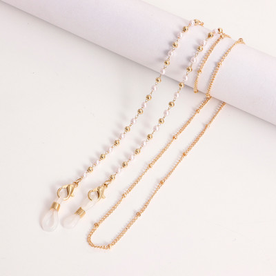 Imitation Pearls Crystal Beads Αλυσίδα Γυαλιά Κορδόνια για Γυναικεία Μάσκα Θήκη Γυαλιά Οράσεως Κορδόνι Anti-Lost 2022 Fashion New