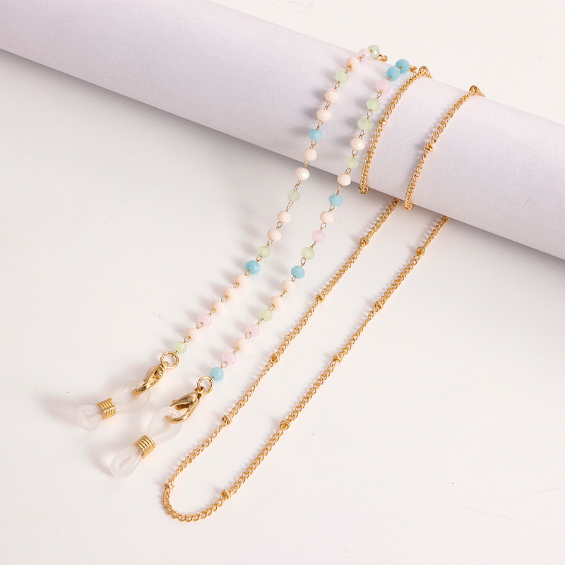 Imitation Pearls Crystal Beads Αλυσίδα Γυαλιά Κορδόνια για Γυναικεία Μάσκα Θήκη Γυαλιά Οράσεως Κορδόνι Anti-Lost 2022 Fashion New