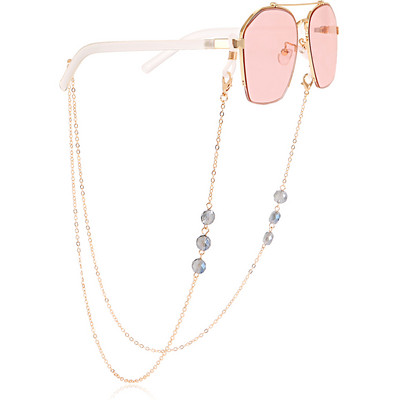 Stiklo karoliukų kaukių grandinėlė dirželiai Akinių grandinėlė mada skaitymo akinių grandinėlė moterims Akiniai nuo saulės Virvelės Kasdienis