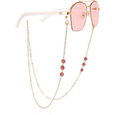 Stiklo karoliukų kaukių grandinėlė dirželiai Akinių grandinėlė mada skaitymo akinių grandinėlė moterims Akiniai nuo saulės Virvelės Kasdienis