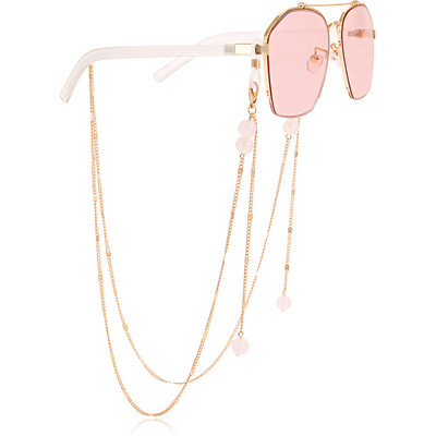 Gyanta gyöngyök Szemüvegek Láncmaszk Tartó Szemüvegek Zsinórok Női Elveszett 2022 Divat Ékszerek Alkalmi Új
