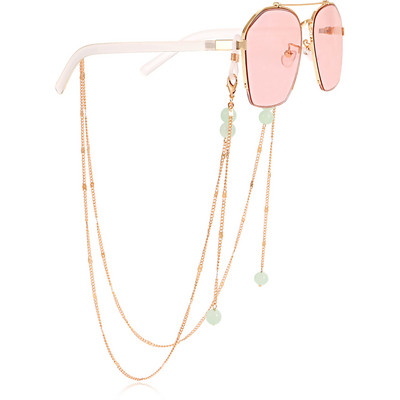 Gyanta gyöngyök Szemüvegek Láncmaszk Tartó Szemüvegek Zsinórok Női Elveszett 2022 Divat Ékszerek Alkalmi Új