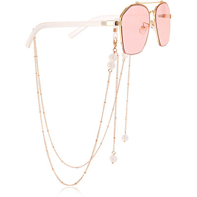 Gyanta gyöngyök Szemüvegek Láncmaszk Tartó Szemüvegek Zsinórok Női Elveszett 2022 Divat Ékszerek Alkalmi Új