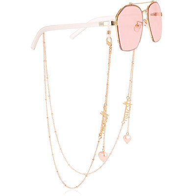 Gyanta gyöngyök Szemüvegek Láncmaszk Tartó Szemüvegek Zsinórok Női Elveszett 2022 Divat Ékszerek Alkalmi Új