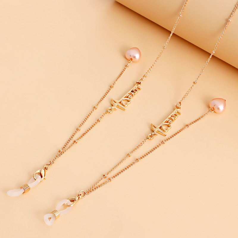 Gyanta gyöngyök Szemüvegek Láncmaszk Tartó Szemüvegek Zsinórok Női Elveszett 2022 Divat Ékszerek Alkalmi Új