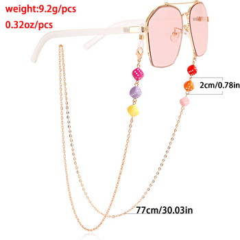 Geometry Acrylic Glasses Chains Lanyards for Woman Mask Holder Anti-lost Glasses Chain 2022 Fashion Jewelry Casual New
