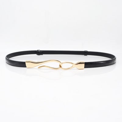 Új divatos női öv Stílusos Állítható vékony női öv megfelelő ruha díszít Lakkbőr derékpánt piros ceinture femme