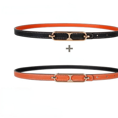 Dvostrani ženski mali kožni remen koristi se za ukrašavanje ljetnih traperica, svestrana verzija studenata je tanka i moderna