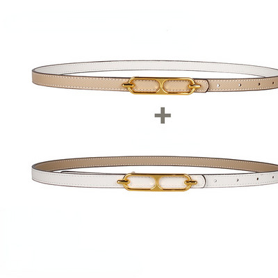 Dvostrani ženski mali kožni remen koristi se za ukrašavanje ljetnih traperica, svestrana verzija studenata je tanka i moderna