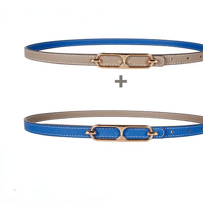 Dvostrani ženski mali kožni remen koristi se za ukrašavanje ljetnih traperica, svestrana verzija studenata je tanka i moderna