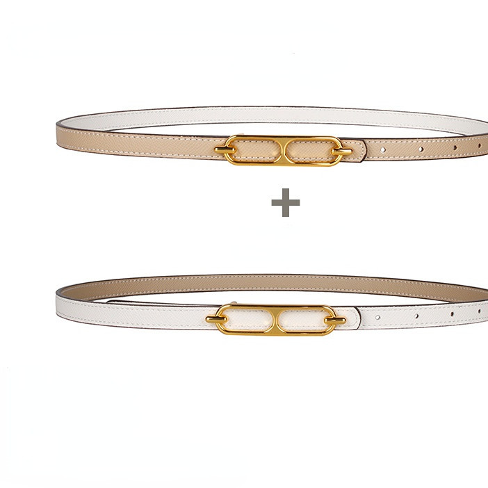 Dvostrani ženski mali kožni remen koristi se za ukrašavanje ljetnih traperica, svestrana verzija studenata je tanka i moderna