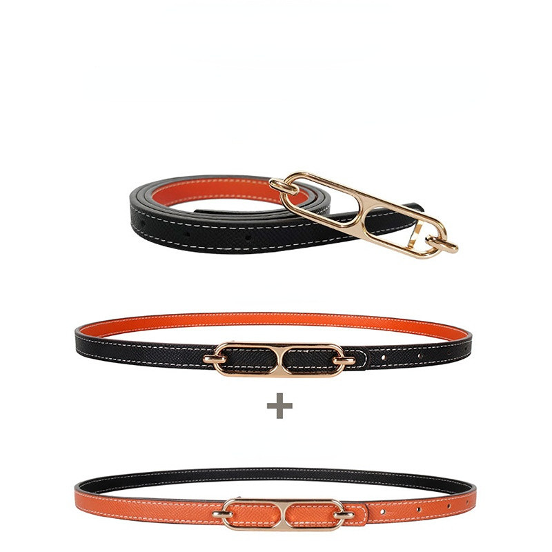 Dvostrani ženski mali kožni remen koristi se za ukrašavanje ljetnih traperica, svestrana verzija studenata je tanka i moderna