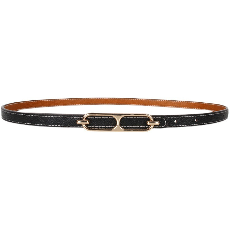 Dvostrani ženski mali kožni remen koristi se za ukrašavanje ljetnih traperica, svestrana verzija studenata je tanka i moderna