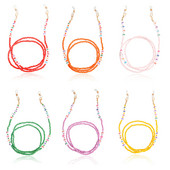 Bohemijos meilės karoliukai kaukės grandinėlė dirželiai akinių grandinėlė moterims akinių laikiklis kaklo dirželio virvė 2022 m. madingi papuošalai, paprasti nauji