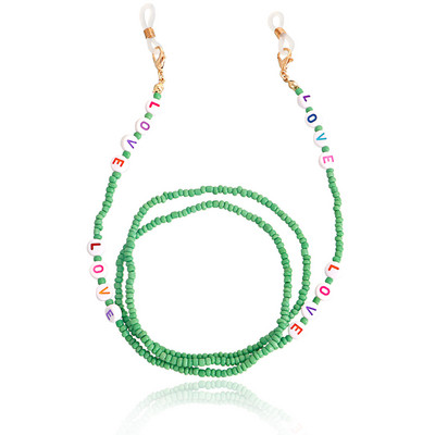 Bohemijos meilės karoliukai kaukės grandinėlė dirželiai akinių grandinėlė moterims akinių laikiklis kaklo dirželio virvė 2022 m. madingi papuošalai, paprasti nauji