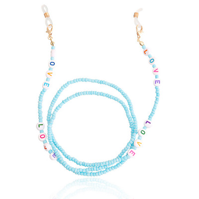 Bohemijos meilės karoliukai kaukės grandinėlė dirželiai akinių grandinėlė moterims akinių laikiklis kaklo dirželio virvė 2022 m. madingi papuošalai, paprasti nauji