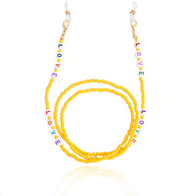 Bohemijos meilės karoliukai kaukės grandinėlė dirželiai akinių grandinėlė moterims akinių laikiklis kaklo dirželio virvė 2022 m. madingi papuošalai, paprasti nauji