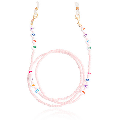 Bohemijos meilės karoliukai kaukės grandinėlė dirželiai akinių grandinėlė moterims akinių laikiklis kaklo dirželio virvė 2022 m. madingi papuošalai, paprasti nauji