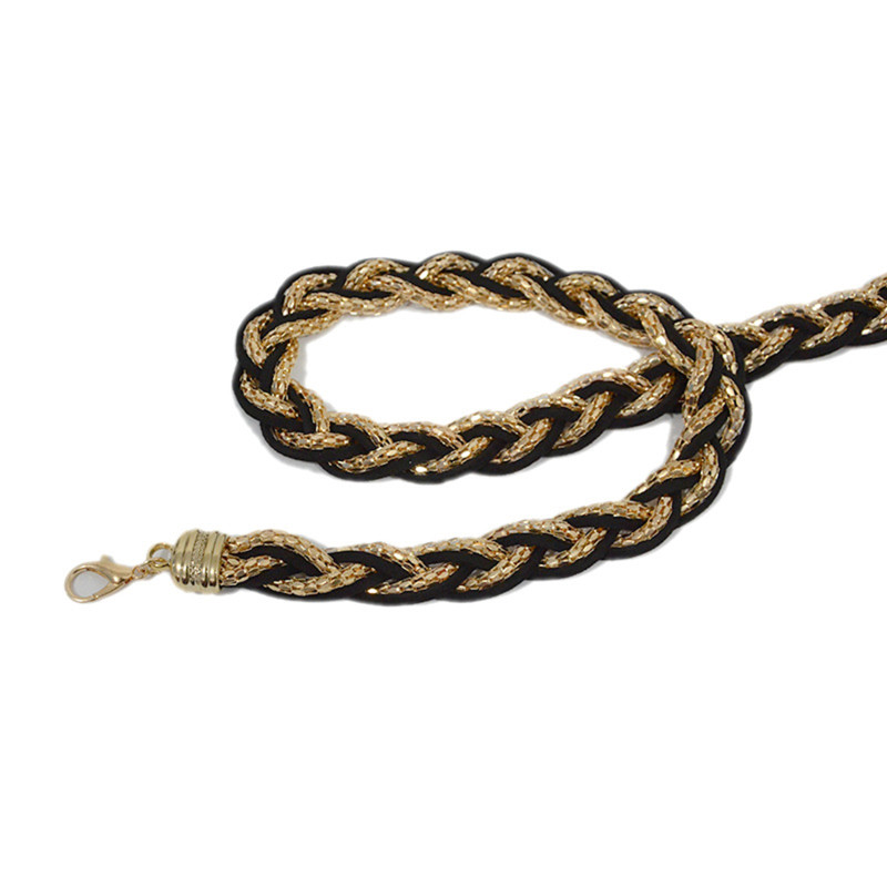 Femeile de vară Moda doamnelor Lant de metal dulce împletit Lanț cu talie subțire Rochie Decorație Curele pentru femei Brand de designer de lux