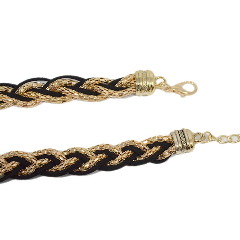 Femeile de vară Moda doamnelor Lant de metal dulce împletit Lanț cu talie subțire Rochie Decorație Curele pentru femei Brand de designer de lux