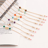 Looduslikust kivist sulamist südamest päikeseprillid prillid kettmaski hoidja kaelapael naistele 2022 moeehted, lihtsad, uued