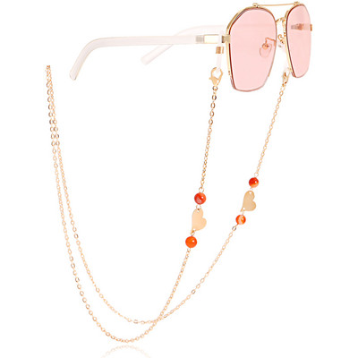 Looduslikust kivist sulamist südamest päikeseprillid prillid kettmaski hoidja kaelapael naistele 2022 moeehted, lihtsad, uued