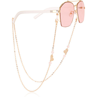 Looduslikust kivist sulamist südamest päikeseprillid prillid kettmaski hoidja kaelapael naistele 2022 moeehted, lihtsad, uued