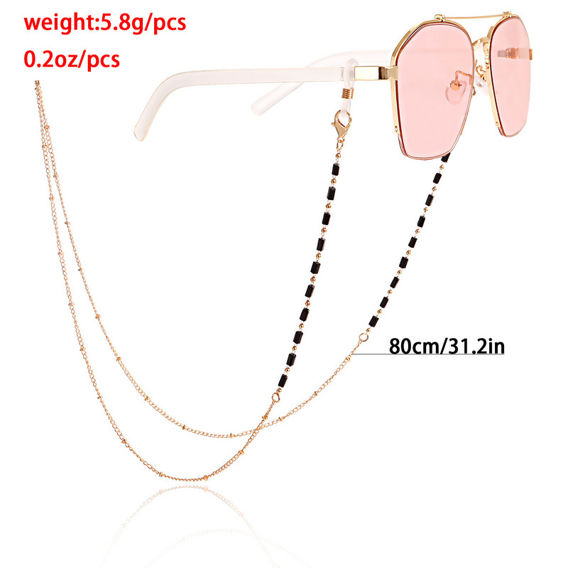 Evil Eye Imitație de perle Ochelari de soare din sticlă Ochelari de vedere Suport pentru mască cu lanț Cureaua de frânghie Măști Colier 2022 Bijuterii de modă