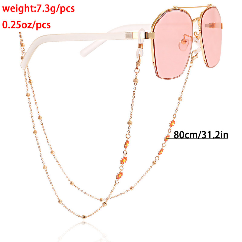Cvjetovi od legure Lanci za naočale Uzica Maskirane sunčane naočale Lanac za naočale Držač naočala Remen za oko vrata Uže Modni nakit 2022. Novo
