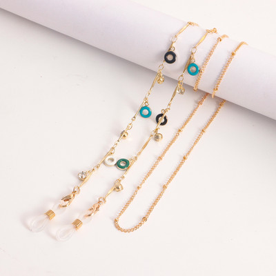 Lanac za naočale u obliku srca u obliku kruga od legure, lančići za žene, držač maske, lančići za naočale, lančić protiv gubitka Modni nakit 2022.