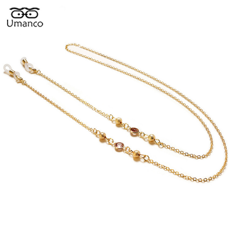 Naistele mõeldud kuldmaski prillekett Ocean Stari ripatsiga Päikeseprillide kett, kaelarihm Trendikas ehtetarvikud