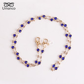 Šareni lančić za sunčane naočale od 74 cm za žene, kristalni privjesak, maska, lančići za naočale, lančići protiv pada, ogrlica, naočale, nakit