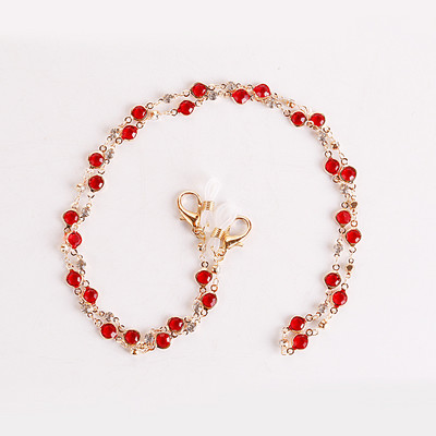 Šareni lančić za sunčane naočale od 74 cm za žene, kristalni privjesak, maska, lančići za naočale, lančići protiv pada, ogrlica, naočale, nakit