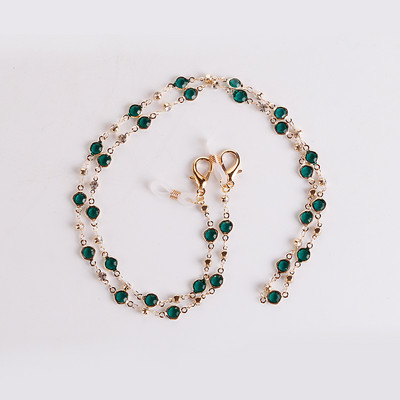 Šareni lančić za sunčane naočale od 74 cm za žene, kristalni privjesak, maska, lančići za naočale, lančići protiv pada, ogrlica, naočale, nakit