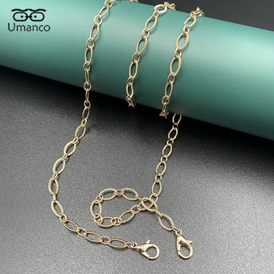 2021. Vogue Zlatni lančići za naočale za žene Šuplje srce Cicle Plum Flower Beauty Mask Sunčane naočale Traka za naočale Poklon zabava