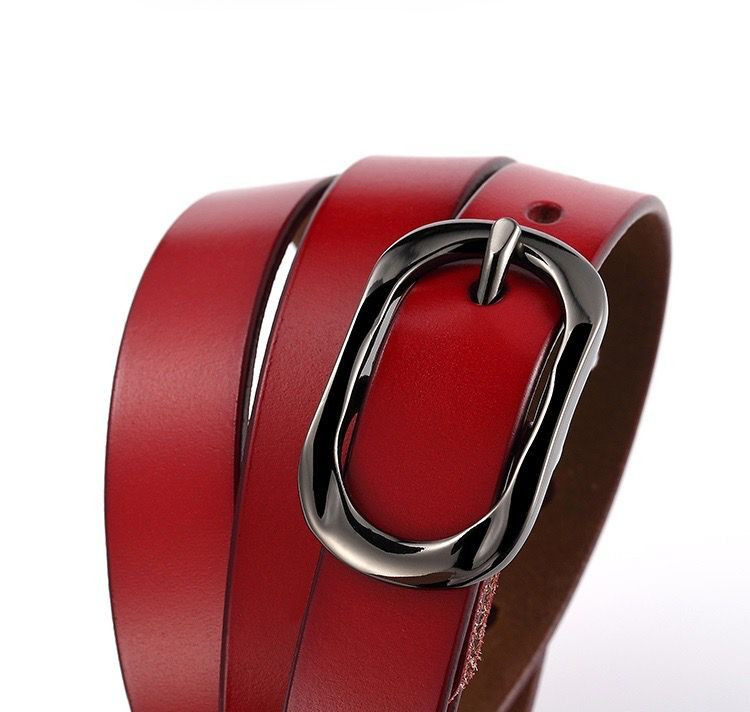 Remeni od prave kože za žene Modni ženski remen s kopčom i visokokvalitetnim remenom od goveđe kože drugog sloja ženski širina 2,3 cm